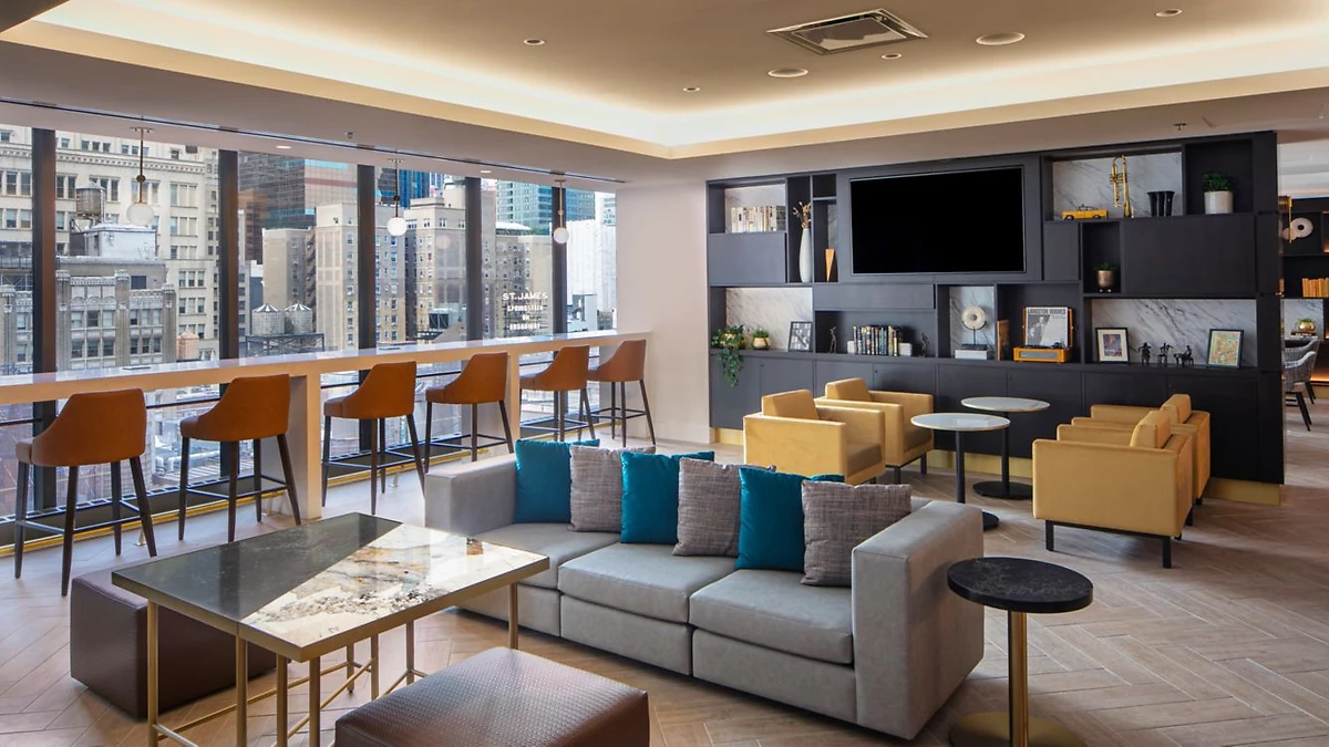 Lounge, New York Marriott Marquis, États-Unis