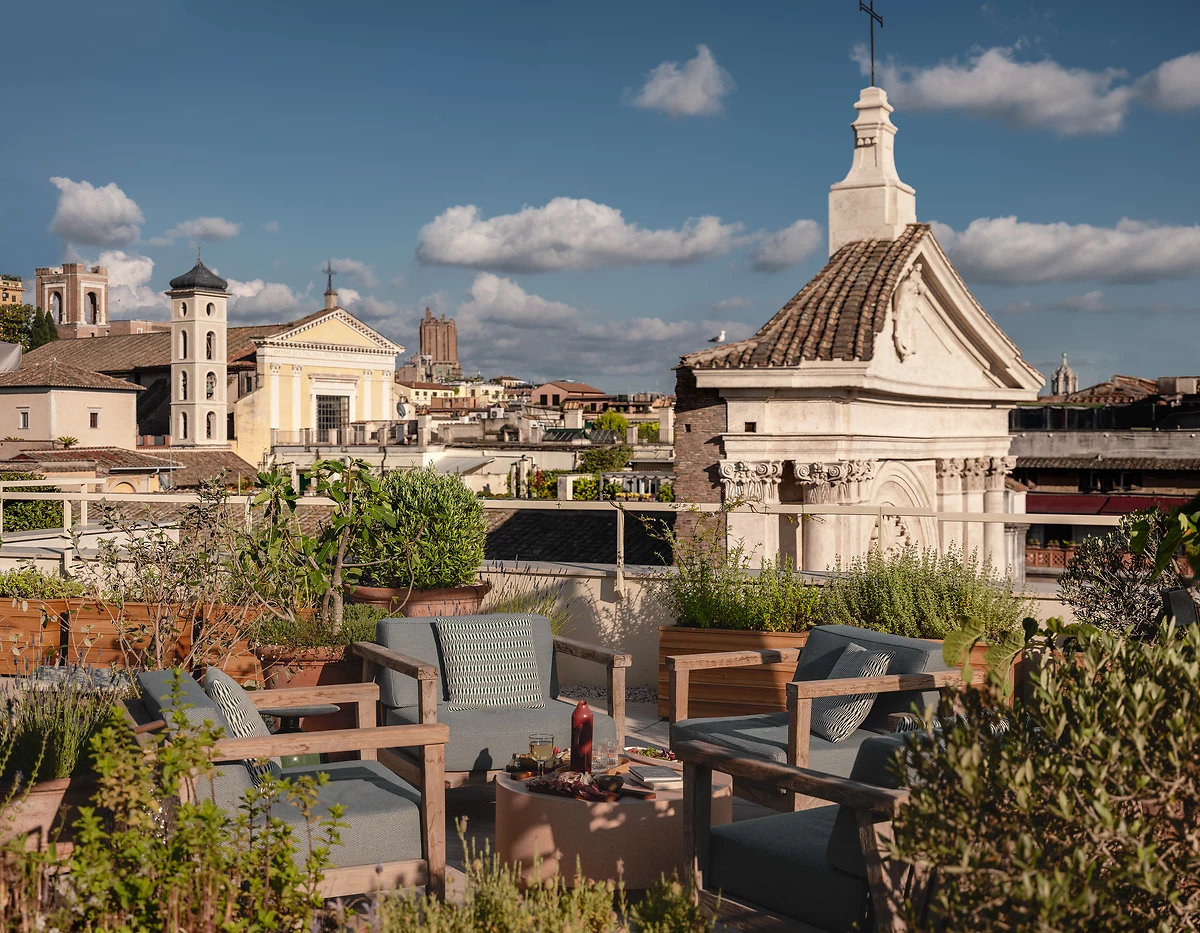 Bar en rooftop Notos, Six Senses Rome