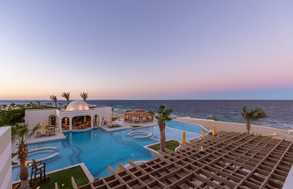 Piscine de l'hôtel, The Oberoi Sahl Hasheesh