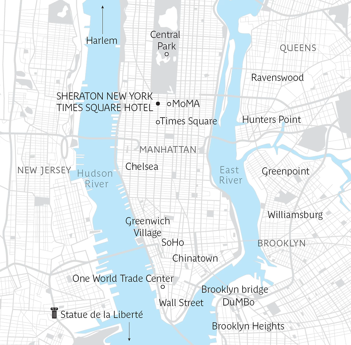 Carte Chroniques de New York 5 nuits