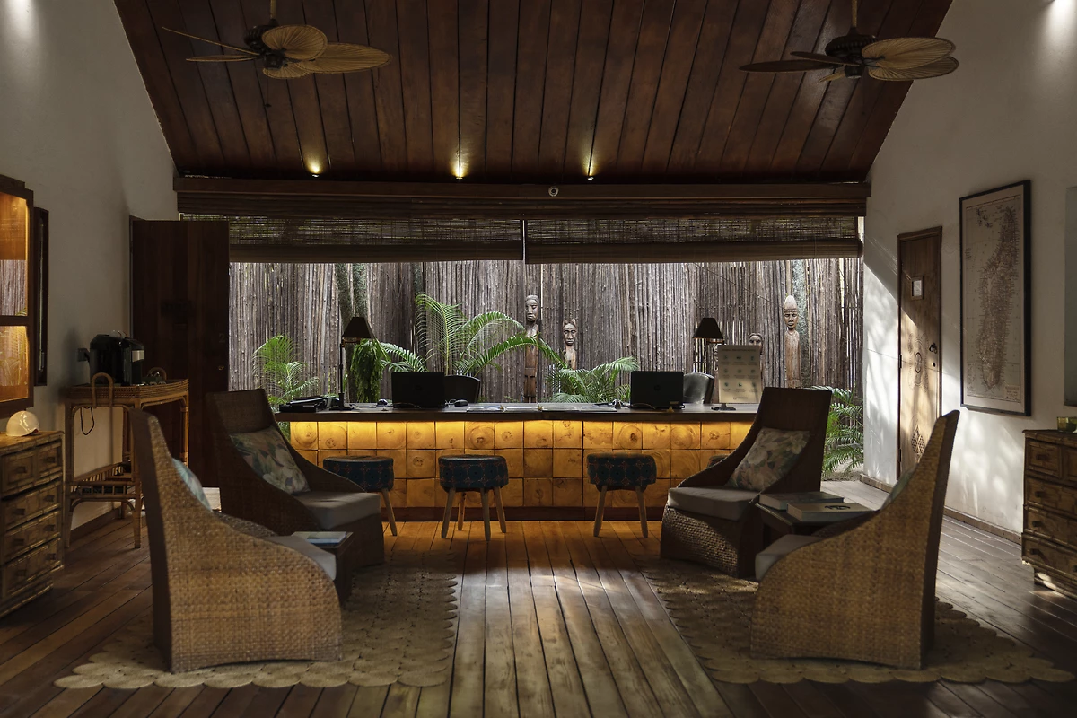 Réception de l'hôtel, hôtel Constance Tsarabanjina