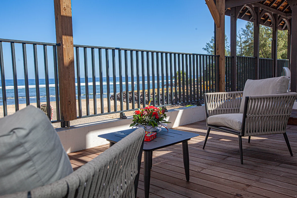 Terrasse, appartement T4 vue mer, Santa Apolonia Résidence