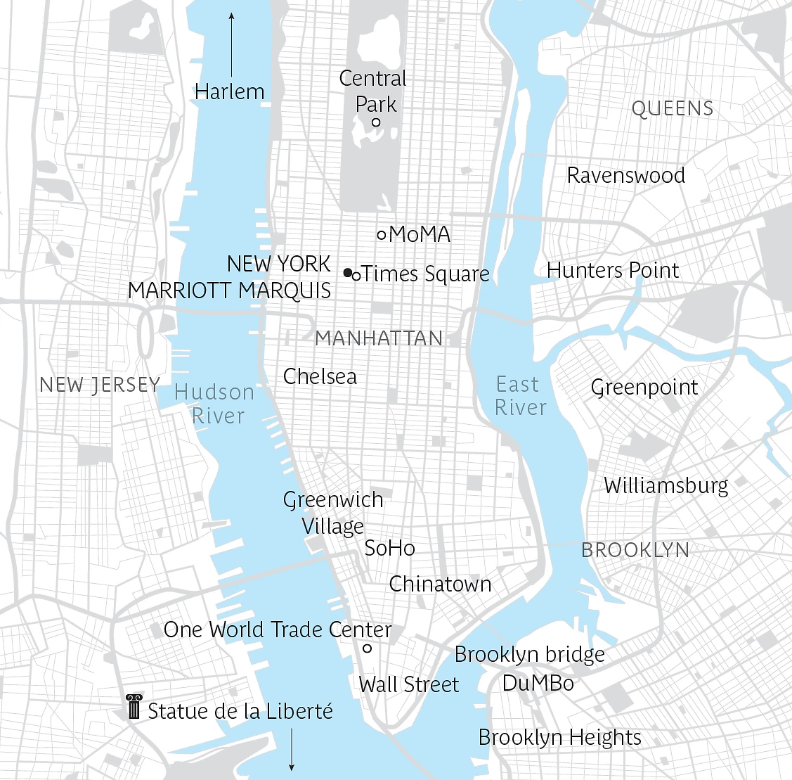 Carte Portrait of New York