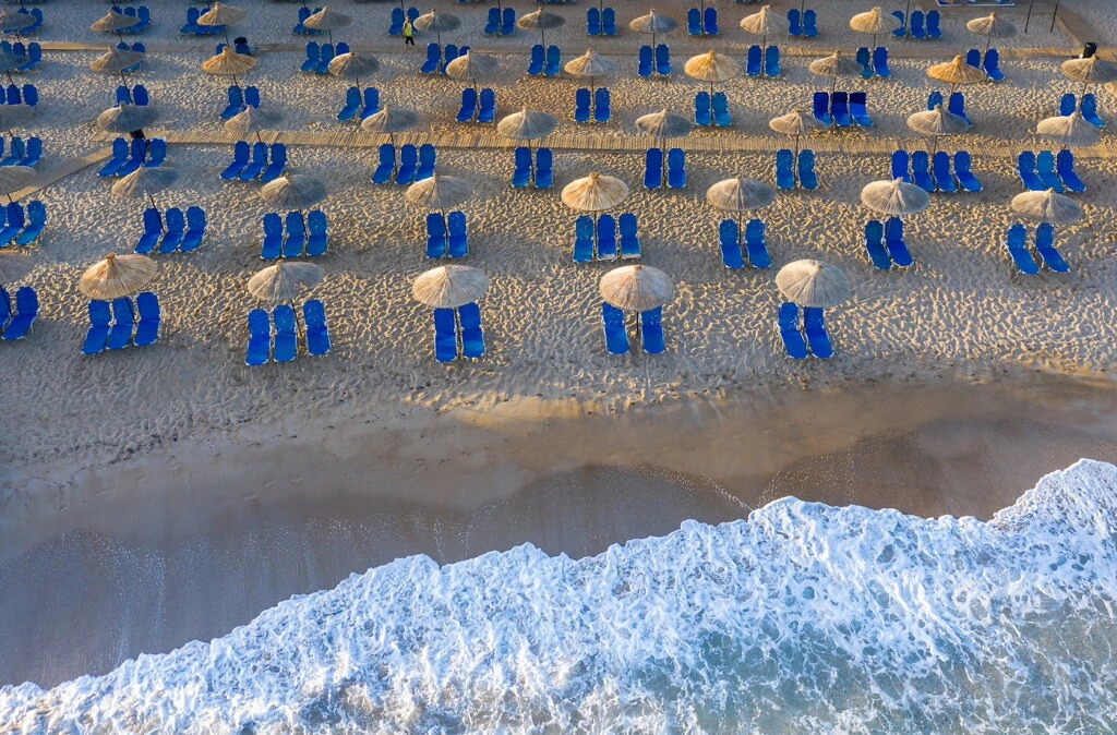 Plage de l'hôtel, Anissa Beach & Village, Crète, Grèce