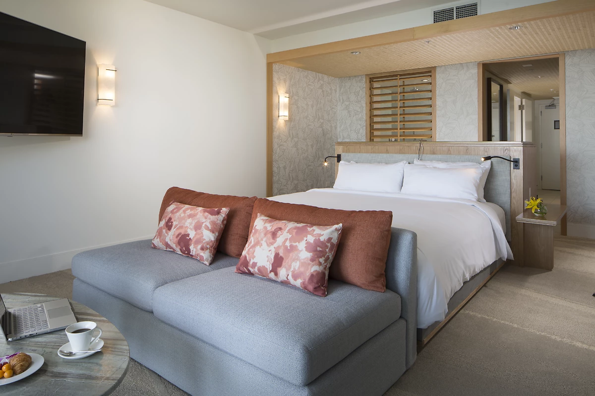 Junior Suite King Bed Room, Hôtel Eden Roc, Miami, Floride, Etats Unis.