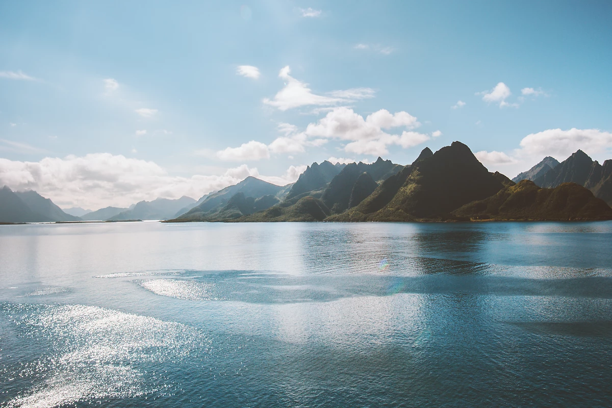 Paysage dans les îles Vesterålen, Norvège
