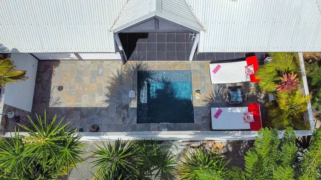 Vue aérienne du domaine, hôtel Domaine de la Palmeraie