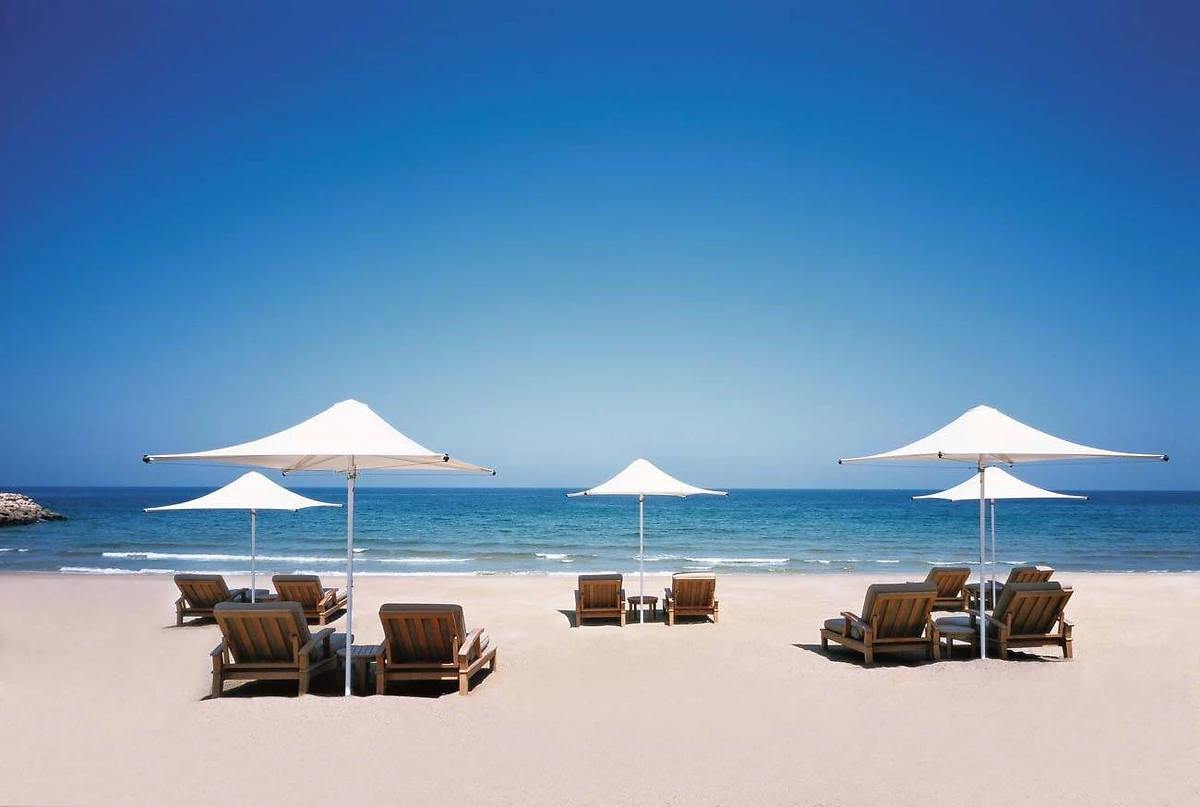 Plage de l'hôtel, Shangri-La Barr Al Jissah, Muscat