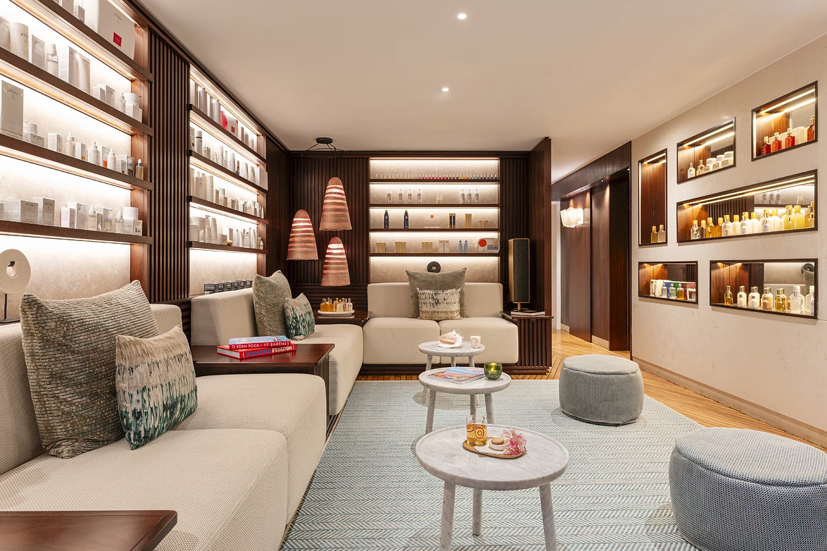 Accueil su spa de l'hôtel, Eden Rock - St Barths