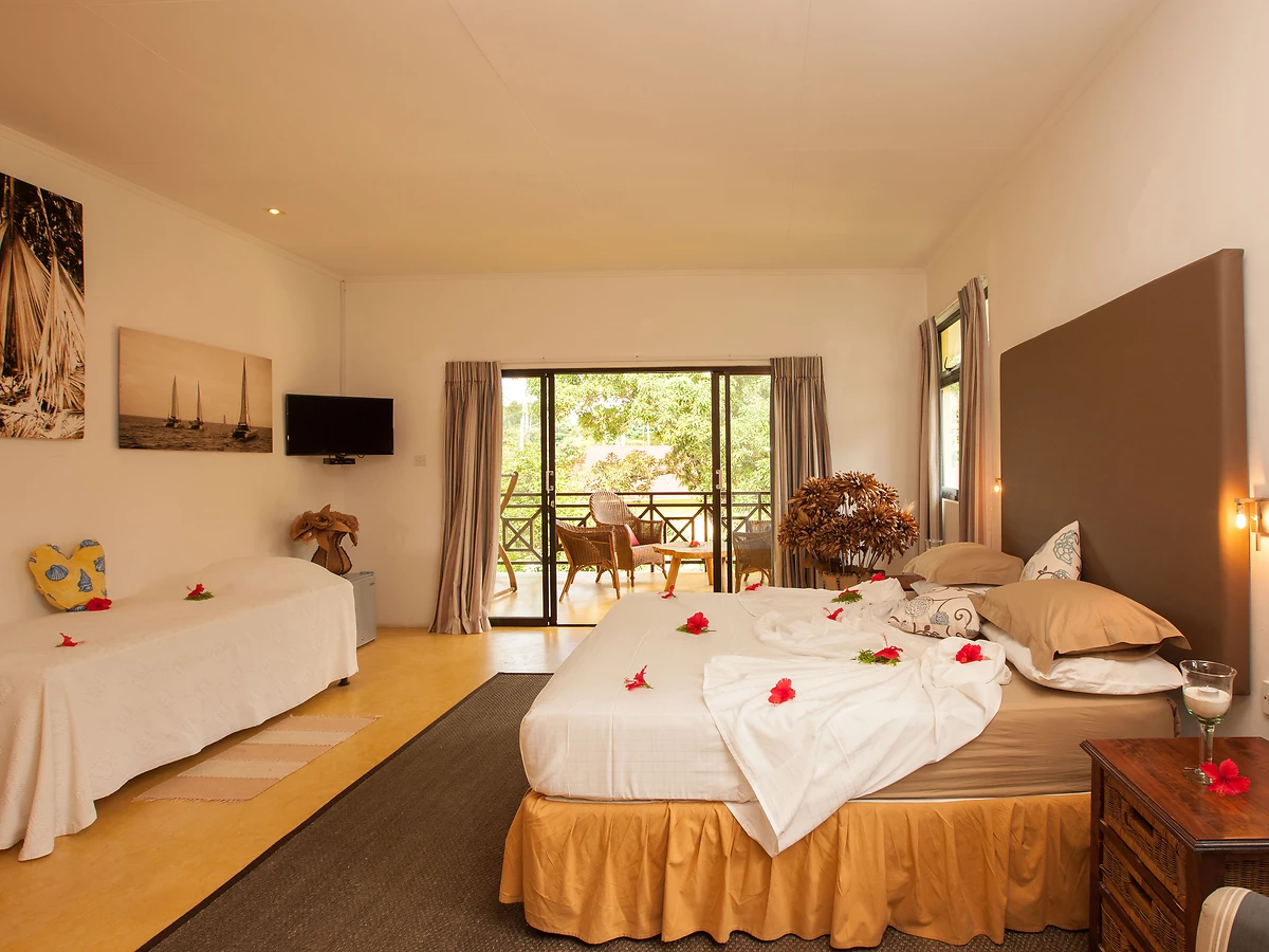 Chambre famille, Les Lauriers Eco Hôtel, Seychelles