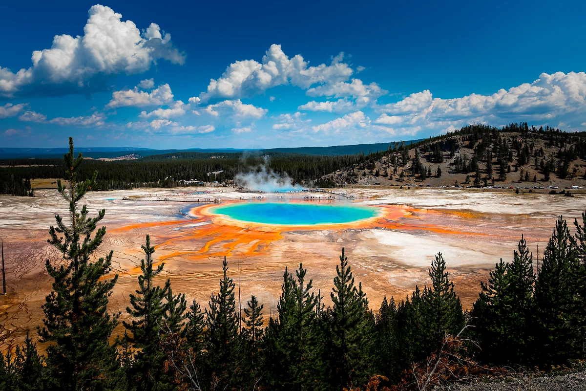 Grand Prismatic Spring, Yellowstone National Park, Wyoming, Etats Unis