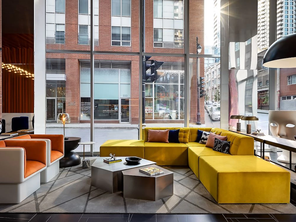 Lobby de l'hôtel, hôtel Humaniti Montréal