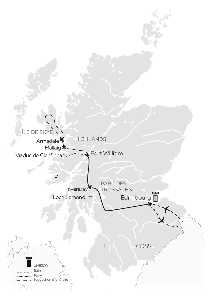 Carte Un château en Écosse