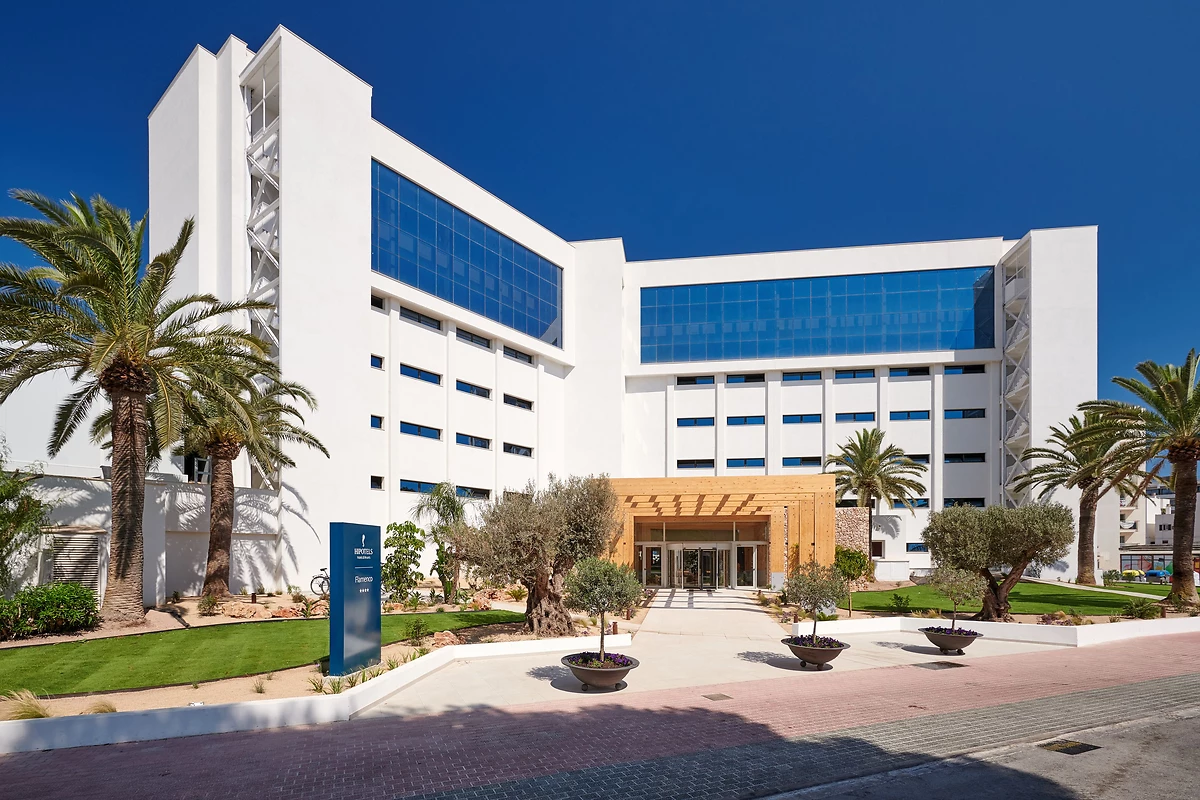 Entrée de l'hôtel, Hipotels Flamenco, Majorque, Espagne