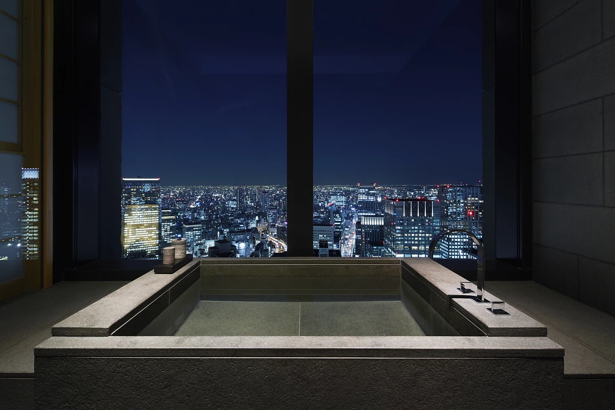 Salle de bain, Suite, Aman Tokyo, Japon
