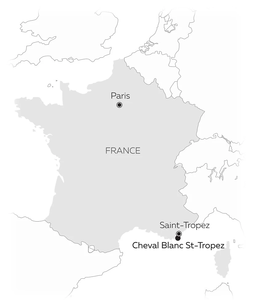 Carte Cheval Blanc St-Tropez