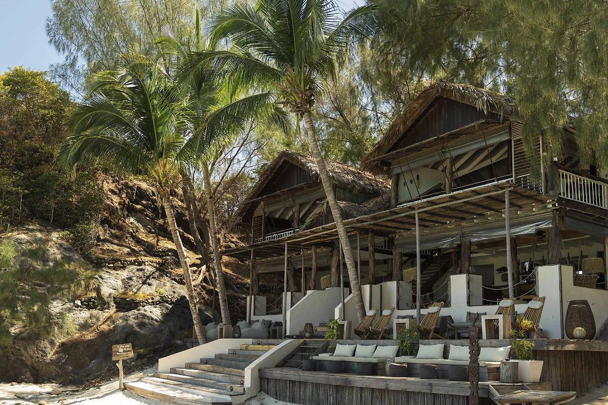 Vue extérieure du restaurant de l'hôtel, hôtel Constance Tsarabanjina