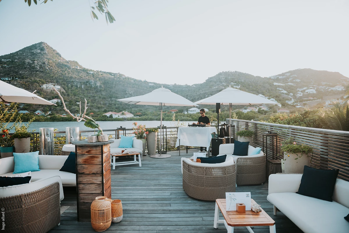 Un des bars de l'hôtel, Le Barthélemy Hotel & Spa