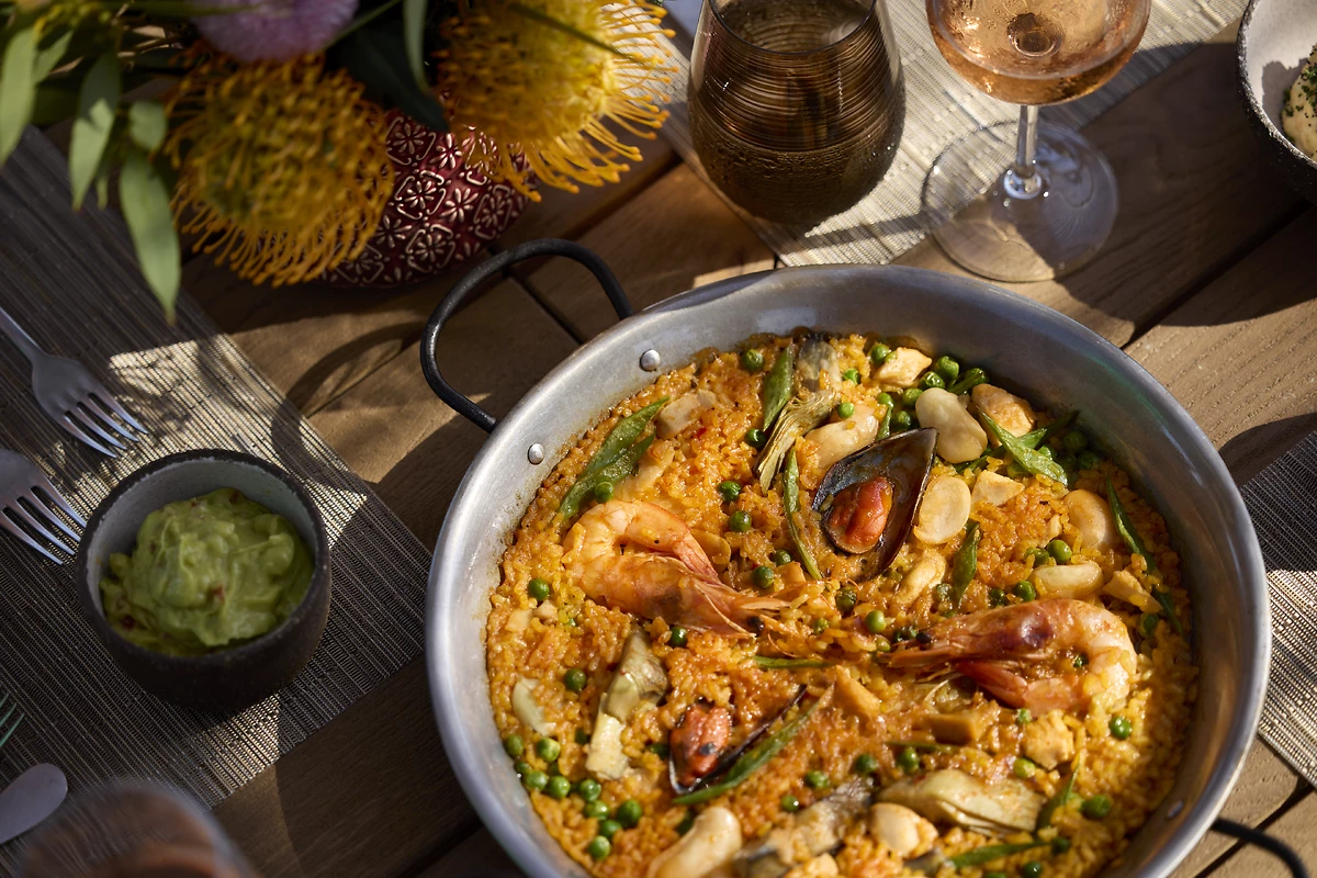 Plat servis au restaurant Chiringuito, hôtel Ikos Andalusia