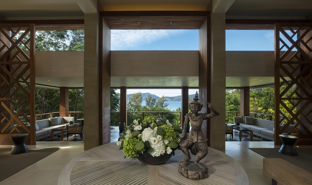 Lobby de l'hôtel, Rosewood Phuket