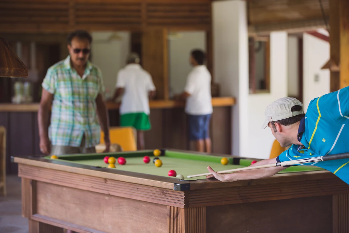 Billard, Bird Island Lodge, Seychelles