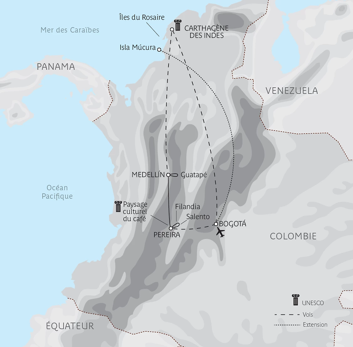 Carte Concentré colombien en privé