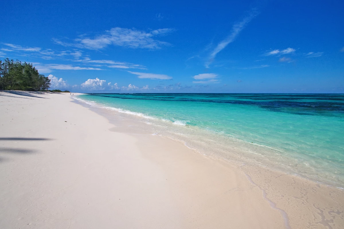 Plage côté ouest, Bird Island Lodge, Seychelles