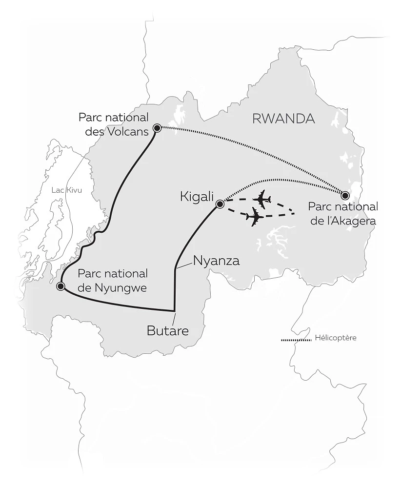 Carte Couleur Rwanda