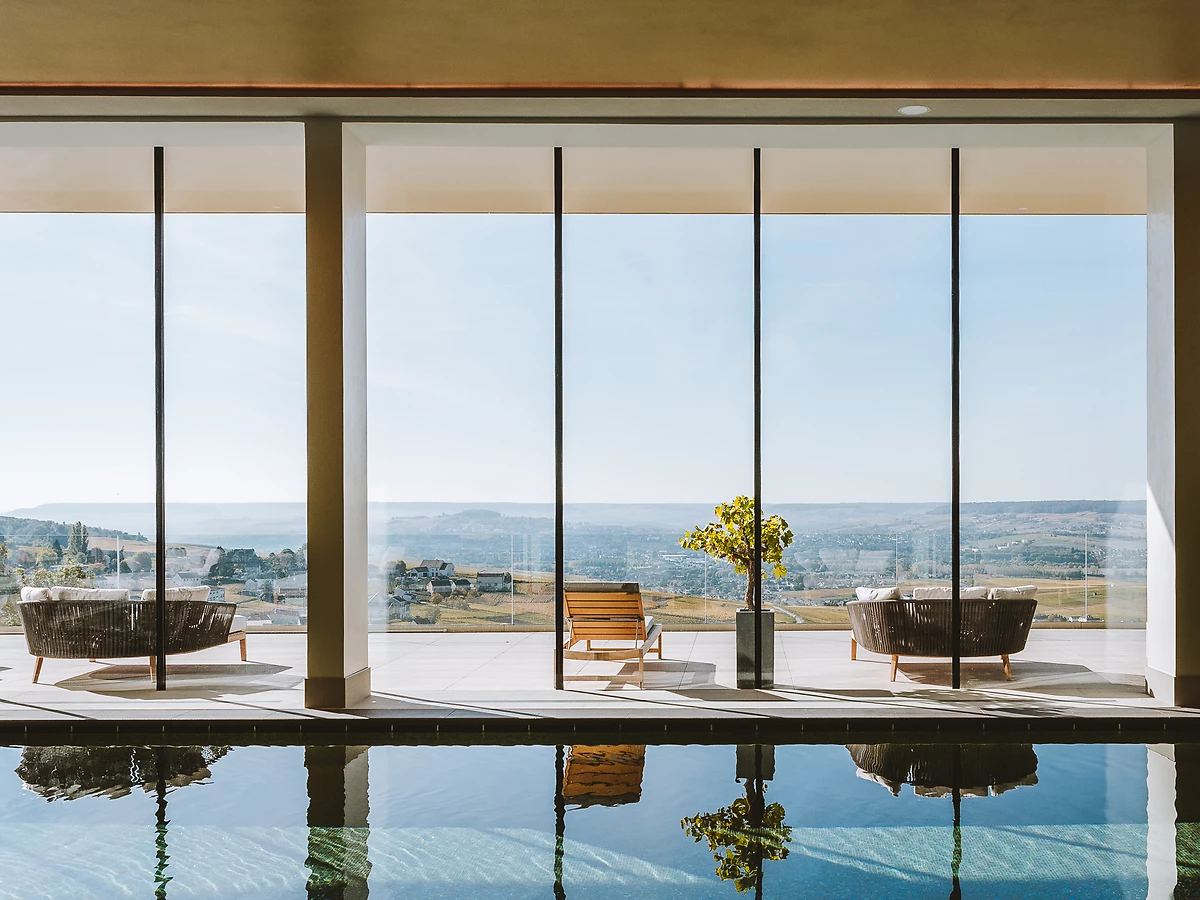 Piscine intérieure, spa de l'hôtel, hôtel Royal Champagne Hotel & Spa