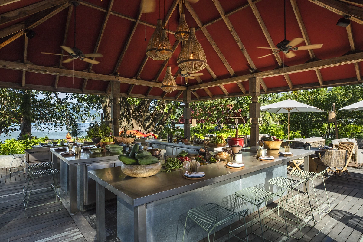 Buffet d'un des restaurants de l'hôtel, Rosewood Phuket