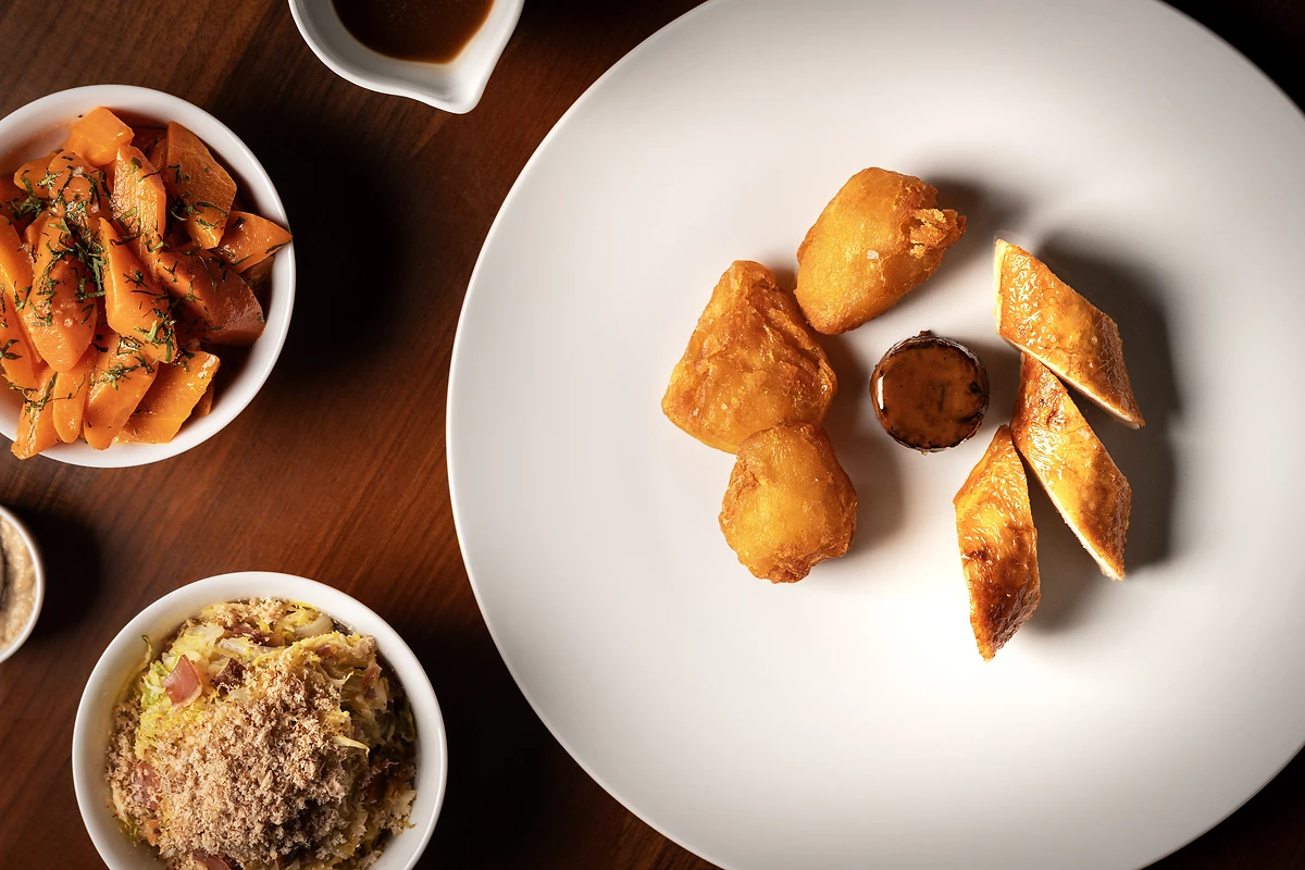 Plat servis dans l'un des restaurants de l'hôtel, Atlantis The Royal