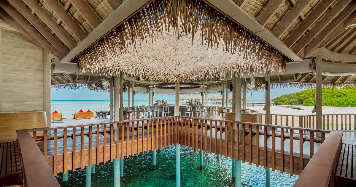 Un des restaurants de l'hôtel, COMO Maalifushi