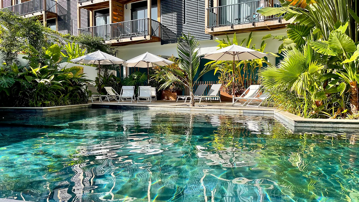 Piscine de l'hôtel, Santa Apolonia Résidence