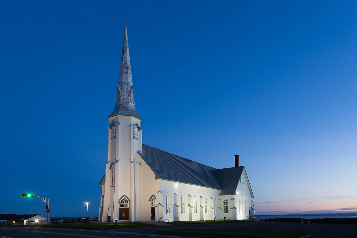 Eglise de St. Pierre-de-la-Vernière, Cap-aux-Meules, Iles de la Madeleine, Québec, Canada