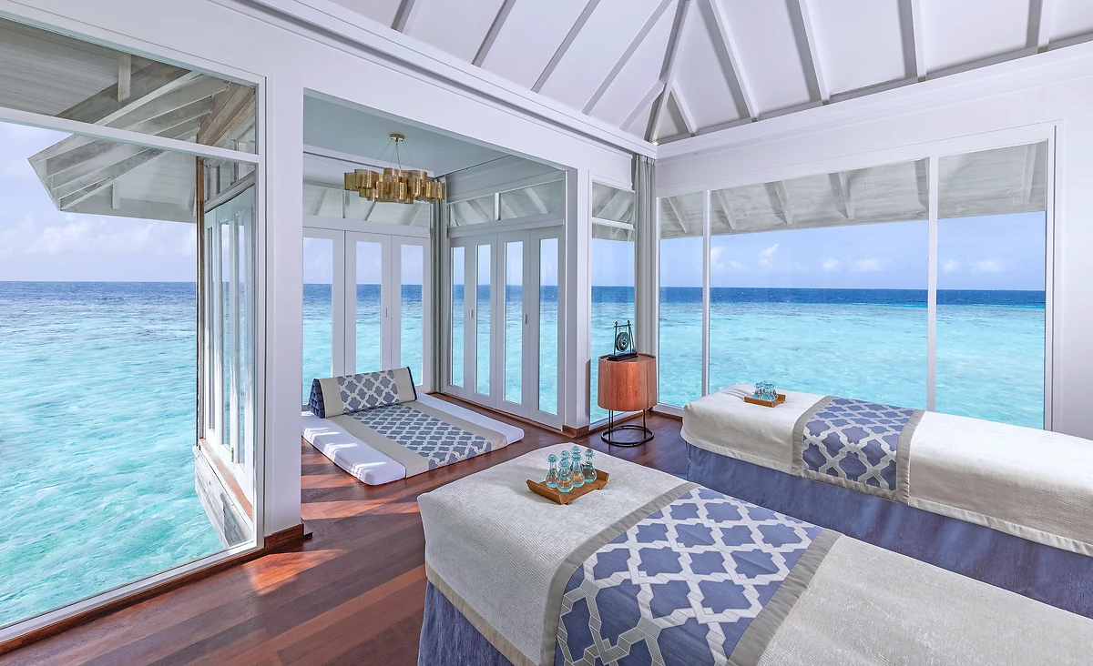 Salle de soins, spa de l'hôtel, Anantara Kihavah Maldives Villas