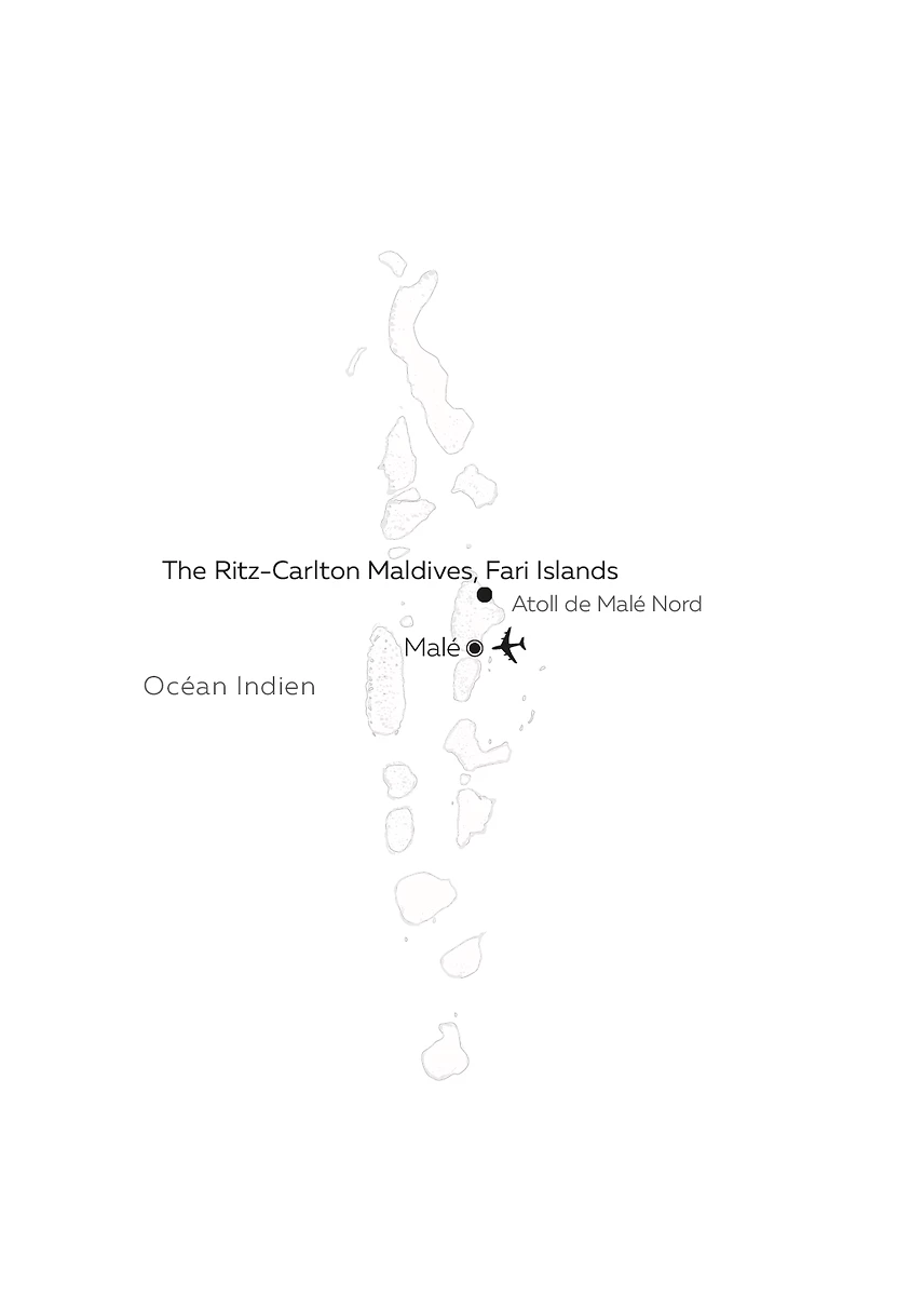 Carte The Ritz-Carlton Maldives, Fari Islands