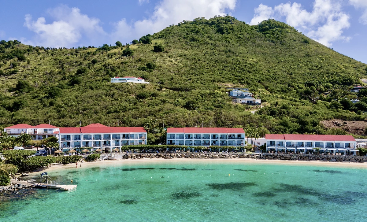 Vue aérienne des chambres, Grand Case Beach Club, Saint-Martin