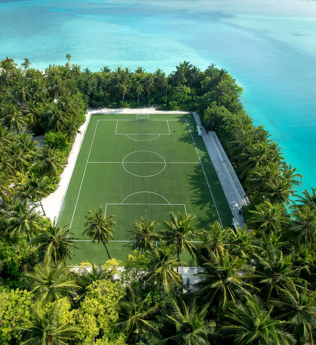 Terrain de football, One&Only Reethi Rah, Atollde Malé, Maldives