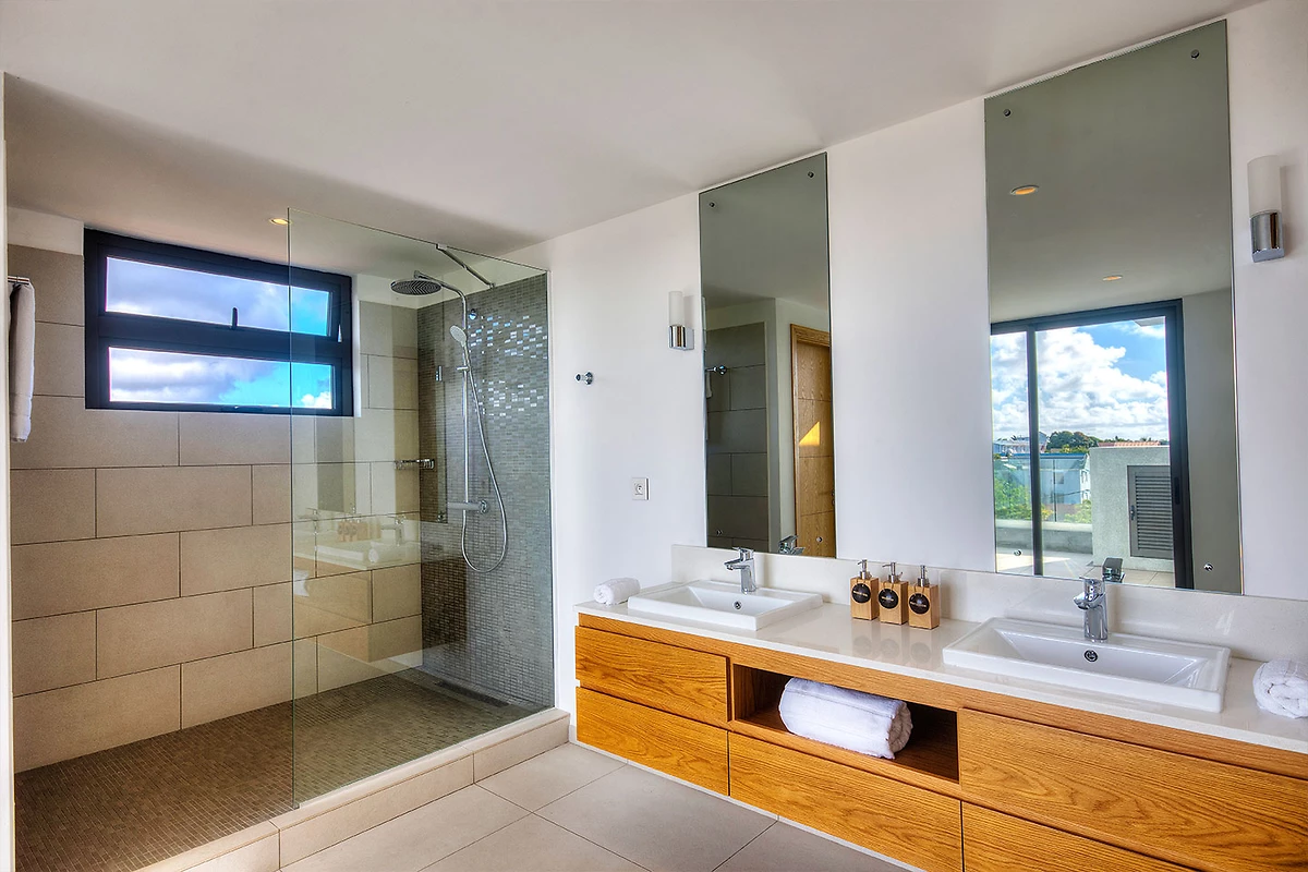 Suite Penthouse, Salle de bain, Mythic Suites & Villas, Île Maurice