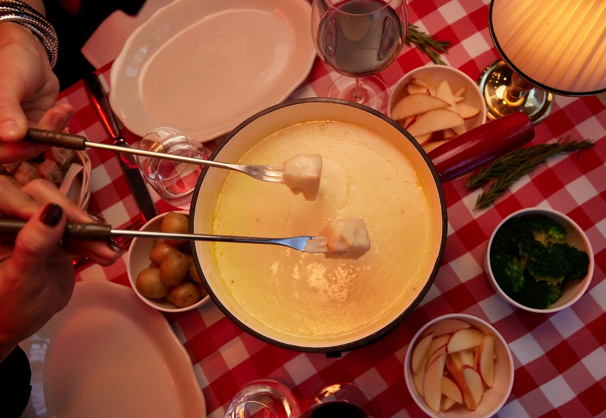 Plat servis dans le restaurant le Mark Chalet, The Mark