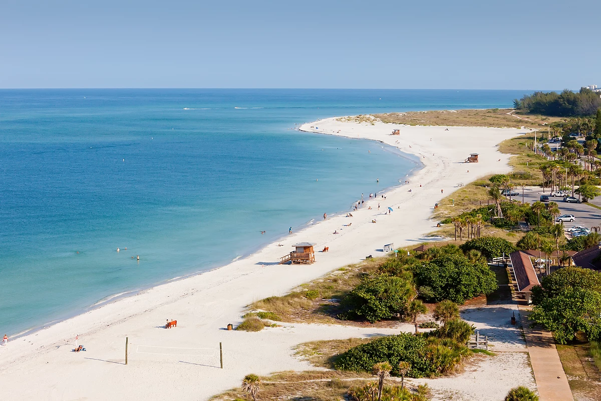 Plage du Lido, Siesta Key, Sarasota, Floride