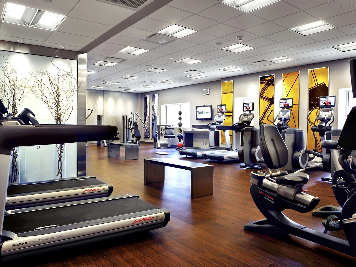 Salle de fitness, M Social Hotel Times square New York, Etats Unis.