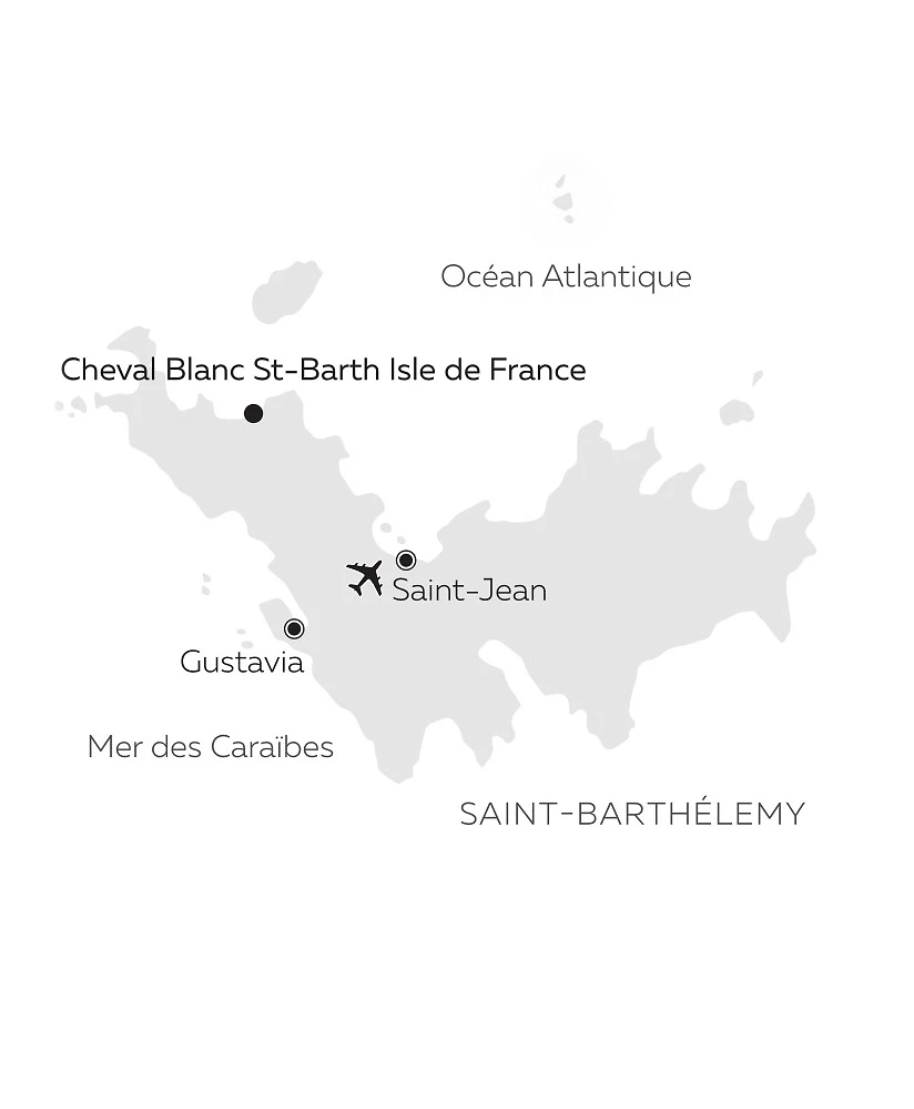 Carte Cheval Blanc St-Barth