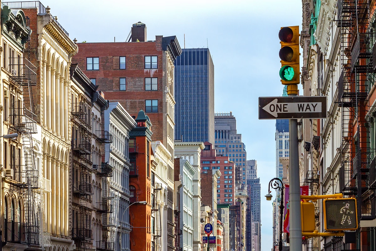 Intersection de Broadway et Spring Street, SoHo, Manhattan, New York City