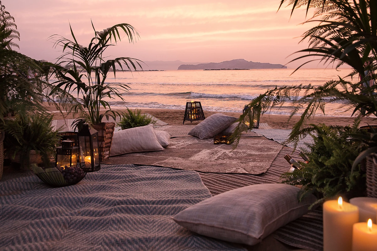 Plage de l'hôtel, hôtel Domes Noruz Chania, Autograph Collection