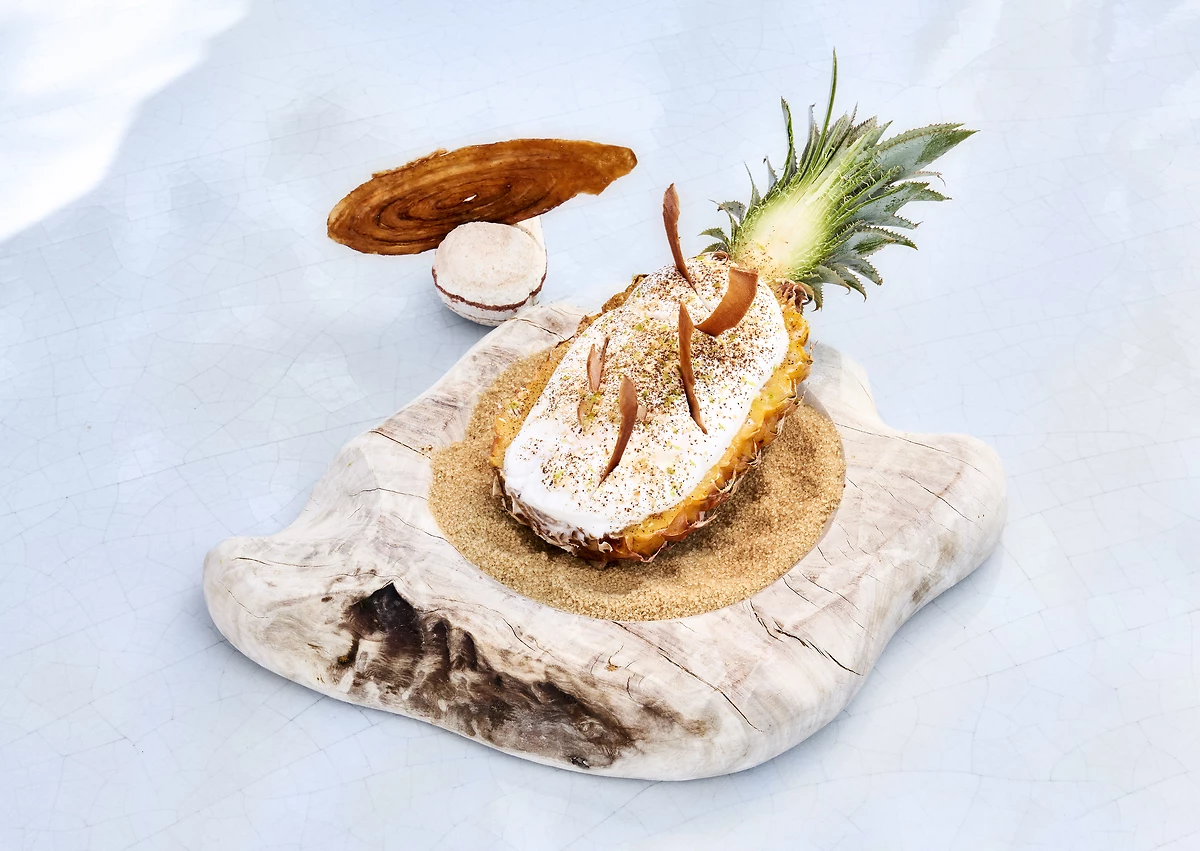 Plat servis au restaurant La Terrasse, Cheval Blanc St-Tropez