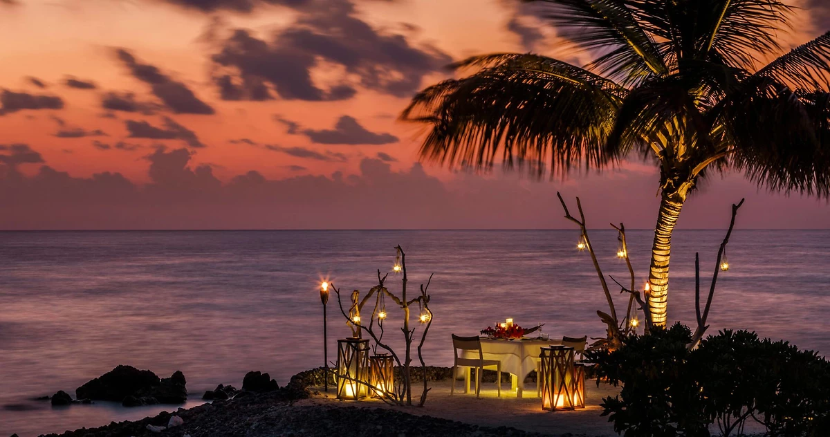 Dîner privé sur la plage de l'hôtel, COMO Maalifushi