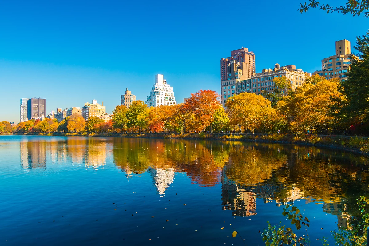 Central Park lake, New York