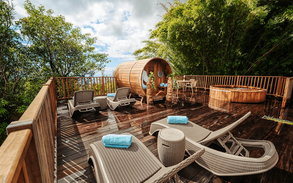 Terrasse, Spa La Canopée, Diana Dea Lodge, Saint-Benoît, La Réunion