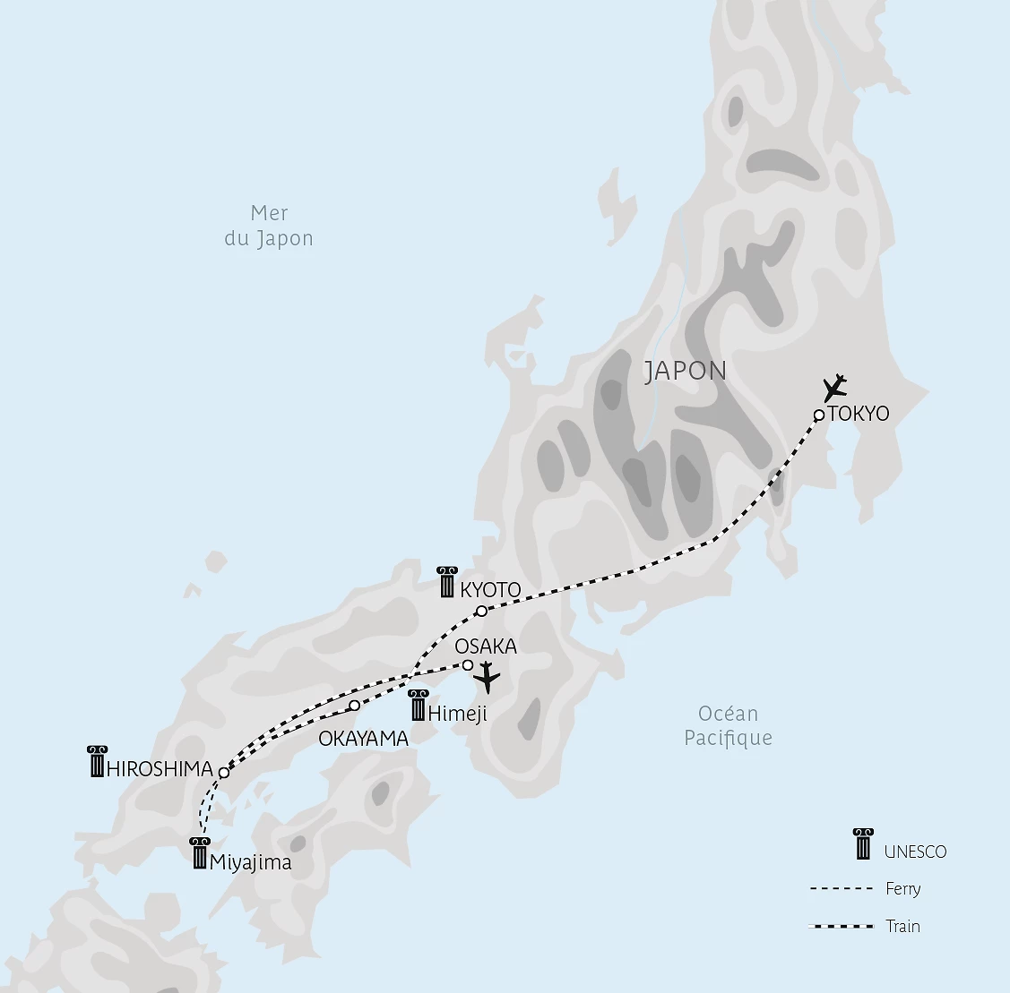 Carte Le Japon en version originale